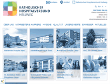 Tablet Screenshot of hospitalverbund.de
